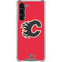 NHL Calgary Flames Solid Background Galaxy S24 FE Clear Case