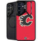 NHL Calgary Flames Solid Background Galaxy S25 Plus Kickstand Case