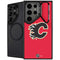 NHL Calgary Flames Solid Background Galaxy S25 Ultra Kickstand Case