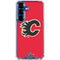 NHL Calgary Flames Solid Background Galaxy S25 Clear Case