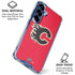 NHL Calgary Flames Solid Background Galaxy S25 FE Clear Case