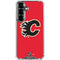 NHL Calgary Flames Solid Background Galaxy S26 Clear Case