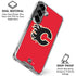 NHL Calgary Flames Solid Background Galaxy S26 Clear Case