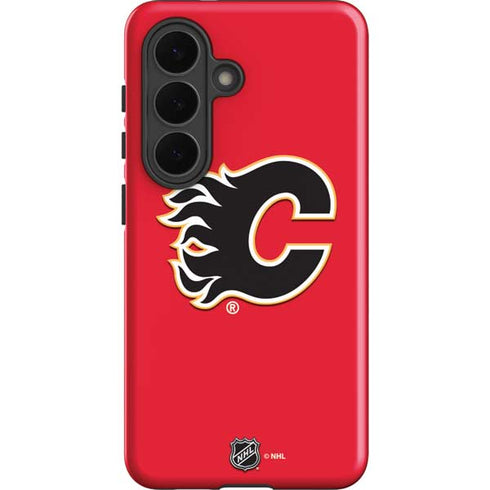 NHL Calgary Flames Solid Background Galaxy S26 Impact Case