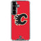 NHL Calgary Flames Solid Background Galaxy S26 Plus Clear Case