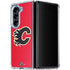 NHL Calgary Flames Solid Background Galaxy Z Fold5 5G Clear Case