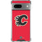NHL Calgary Flames Solid Background Google Pixel 8a Clear Case