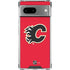 NHL Calgary Flames Solid Background Google Pixel 8a Clear Case