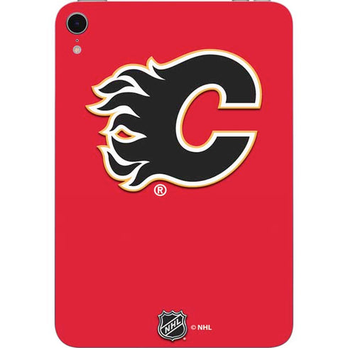 NHL Calgary Flames Solid Background Apple iPad Mini Skin