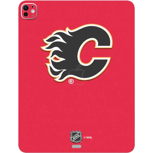 NHL Calgary Flames Solid Background iPad Pro 13in M4 (2024) Skin