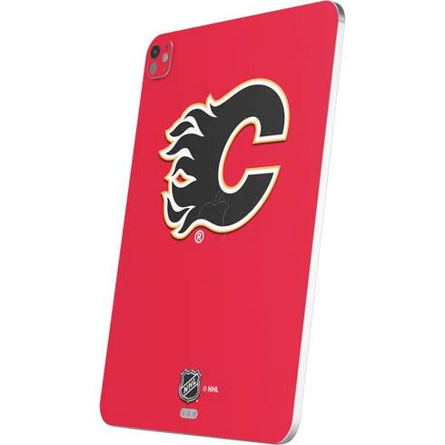 NHL Calgary Flames Solid Background iPad Pro 13in M4 (2024) Skin