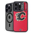 NHL Calgary Flames Solid Background iPhone 14 Pro Max Kickstand Case