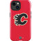 NHL Calgary Flames Solid Background iPhone 15 Impact Case