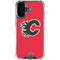 NHL Calgary Flames Solid Background iPhone 16 Plus Clear Case