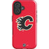 NHL Calgary Flames Solid Background iPhone 16 Plus Impact Case