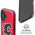 NHL Calgary Flames Solid Background iPhone 16 Plus Magsafe Impact Case