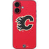 NHL Calgary Flames Solid Background iPhone 16 Skin