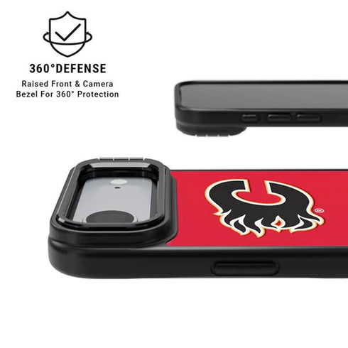 NHL Calgary Flames Solid Background iPhone 17 Air Kickstand Case