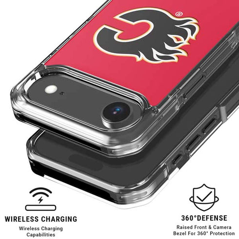 NHL Calgary Flames Solid Background iPhone 17 Air MagSafe Case