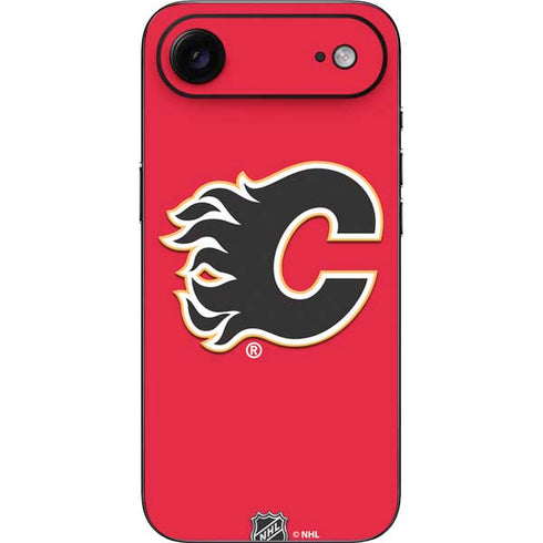 NHL Calgary Flames Solid Background iPhone 17 Air Skin