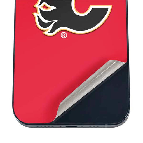NHL Calgary Flames Solid Background iPhone 17 Air Skin