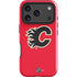 NHL Calgary Flames Solid Background iPhone 17 Pro Impact Case