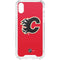NHL Calgary Flames Solid Background iPhone XS Clear Case