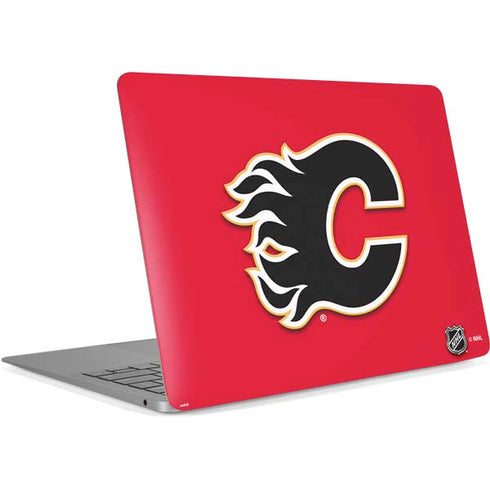 NHL Calgary Flames Solid Background Apple MacBook Air Skin