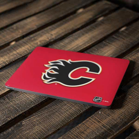 NHL Calgary Flames Solid Background Apple MacBook Air Skin