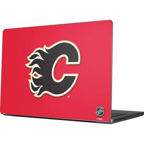 NHL Calgary Flames Solid Background Apple MacBook Pro 14-inch Skin