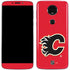 NHL Calgary Flames Solid Background Moto E5 Plus Skin
