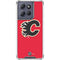NHL Calgary Flames Solid Background Moto G Stylus 5G (2025) Clear Case
