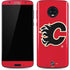 NHL Calgary Flames Solid Background Moto G6 Skin