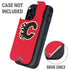 NHL Calgary Flames Solid Background Otterbox Defender iPhone Skin
