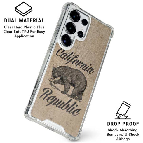 Cali Republic Vintage Galaxy S25 Ultra Clear Case