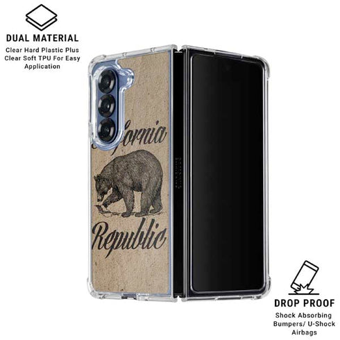 Cali Republic Vintage Galaxy Z Fold6 Clear Case