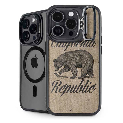 Cali Republic Vintage iPhone 15 Pro Kickstand Case