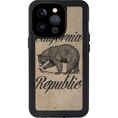 Cali Republic Vintage iPhone 15 Pro Waterproof Case