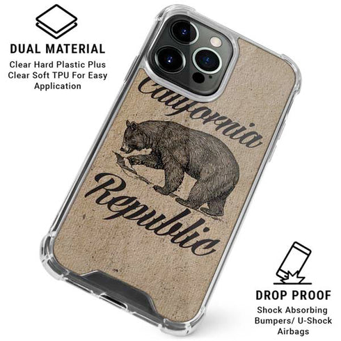 Cali Republic Vintage iPhone 16 Pro Clear Case