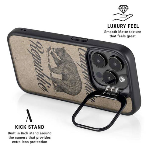 Cali Republic Vintage iPhone 16 Pro Max Kickstand Case