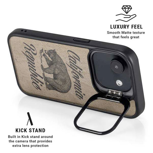 Cali Republic Vintage iPhone 16e Kickstand Case