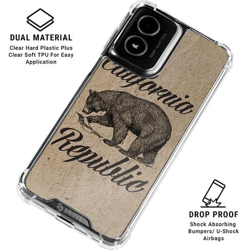 Cali Republic Vintage Moto G Power 5G (2024) Clear Case