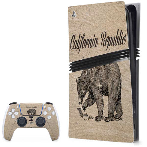 Cali Republic Vintage PS5 Pro Bundle Skin