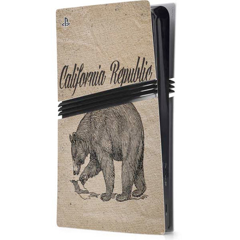 Cali Republic Vintage PS5 Pro Console Skin