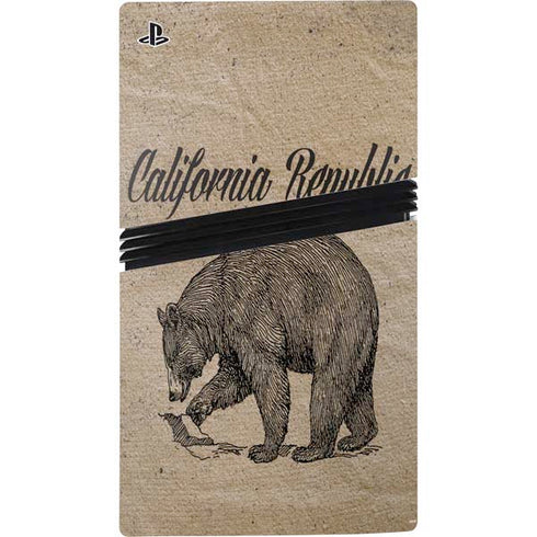 Cali Republic Vintage PS5 Pro Disk Console Skin
