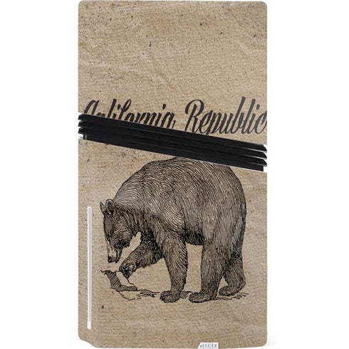 Cali Republic Vintage PS5 Pro Disk Console Skin