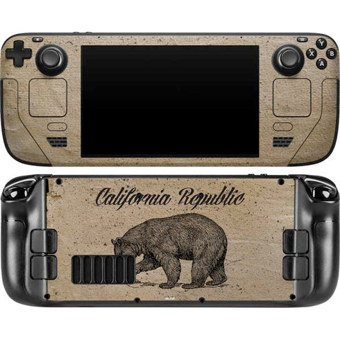 Cali Republic Vintage Steam Deck Handheld Gaming Computer OLED Skin