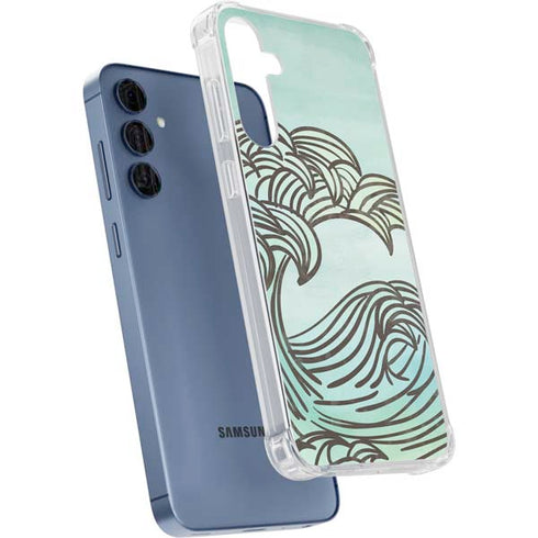 California Big Wave Galaxy A55 5G Clear Case