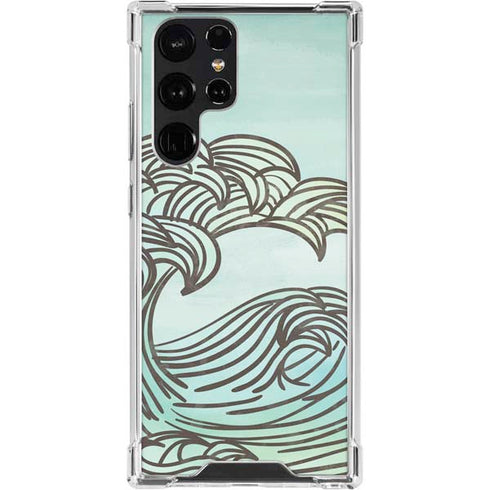 California Big Wave Galaxy S23 Ultra Clear Case