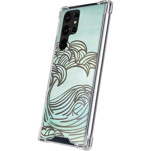 California Big Wave Galaxy S23 Ultra Clear Case